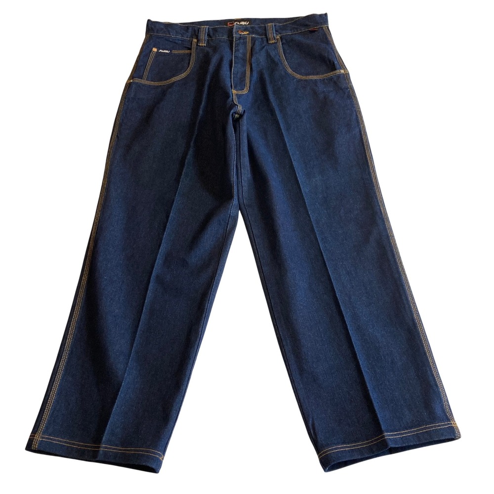 Vintage FUBU Jeans Men 36x34 (Fit 36x30) The Collection Baggy 90s Hip Hop NWOT
